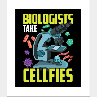 Cute Biologists Take Cellfies Science Selfies Pun Posters and Art